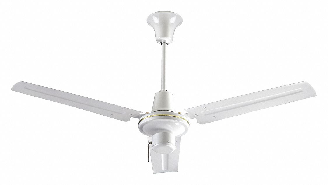 VES 3-Blade Ceiling Fan, 3-Speed, 56 in Blade Dia., 280/200/