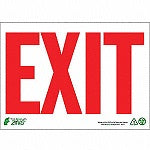 ZING Aluminum,  Exit Sign,  10in Width,  7in Height,  With M