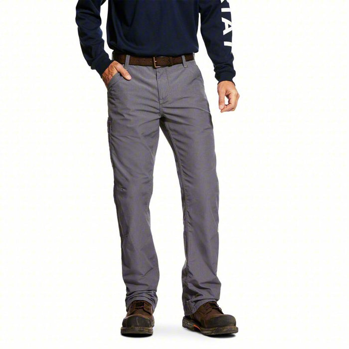 Relaxed Fit Canvas FR Bottoms: 10 cal/sq cm ATPV, Men's, Includes Cargo Pocket, 33 in Waist