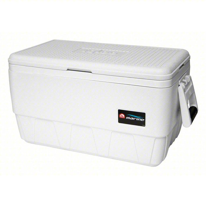 Marine Chest Cooler: 36 qt Cooler Capacity, 24 1/4 in Exterior Lg, 13 1/2 in Exterior Wd