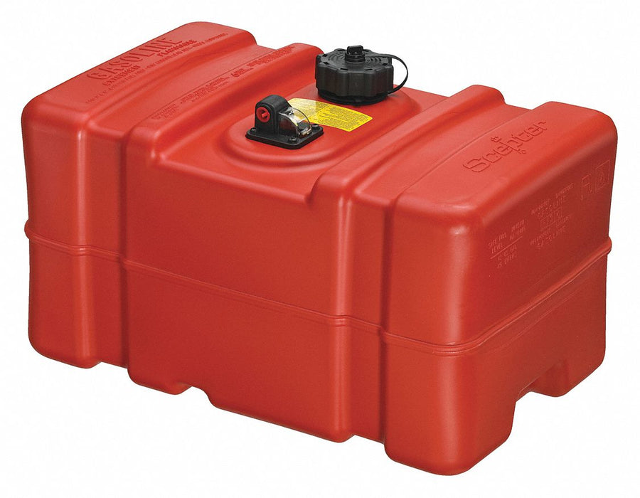 Portable Fuel Tank Red 12 gal Plastic