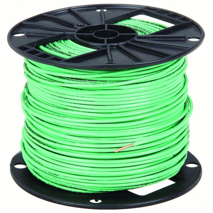 Building Wire: 14 AWG Wire Size, 1 Conductors, 2,500 ft Lg, THHN