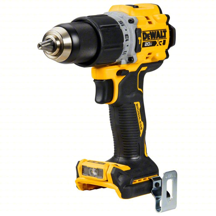 Cordless Hammer Drill: 20V, Compact, 1/2 in Chuck, 1/4 in Concrete Capacity, (1) Bare Tool, 2