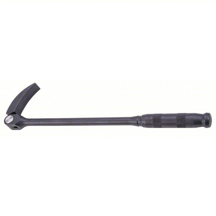 Pivot Head Pry Bar: Claw End, 16 in Overall Lg, 1/8 in Bar Wd, 3/4 in End Wd, 11 Positions, T No