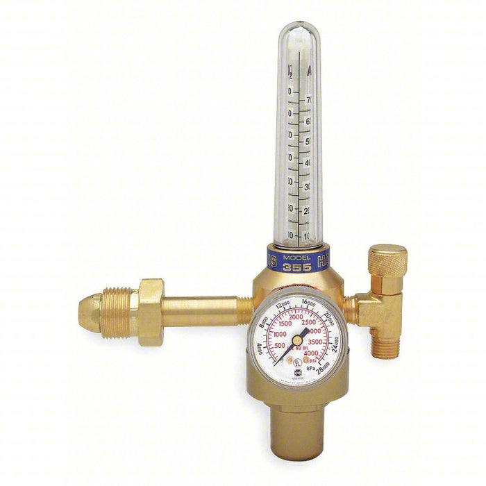Flowmeter Regulator: CGA 320 Inlet, 5/8"-18 F RH Outlet