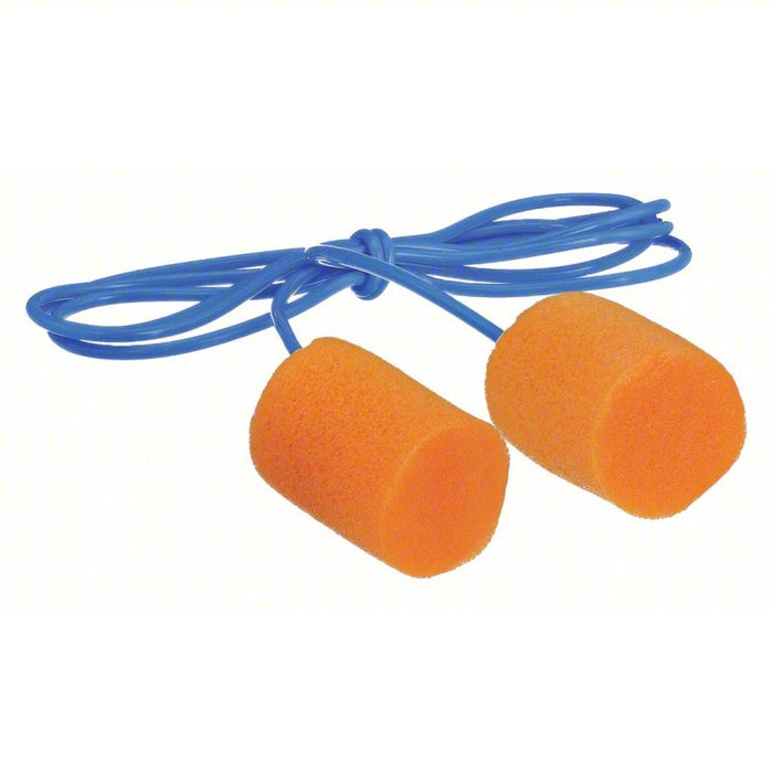 Ear Plugs: Cylinder, 30 dB NRR, Gen Purpose, Corded, Disposable, 100 PK