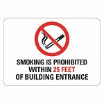 No Smoking Sign 5x7in NonPVC Polymer PK2